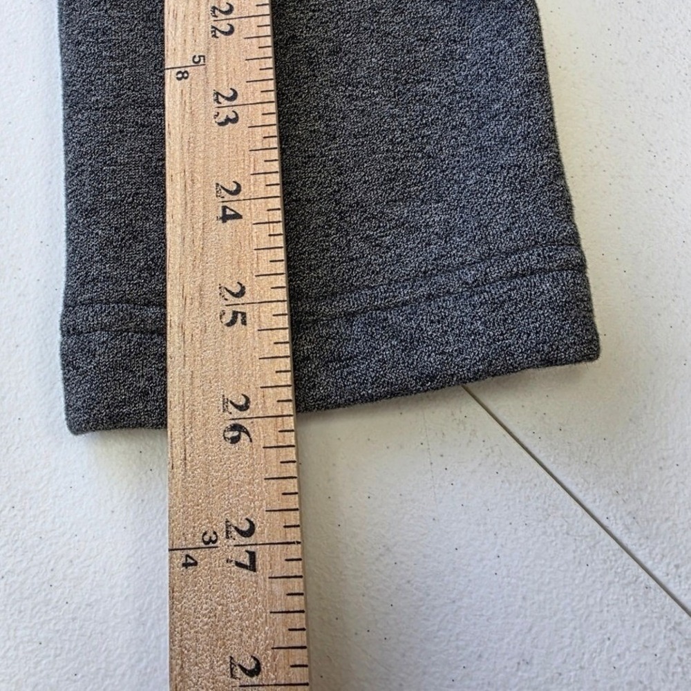 LL Bean Womens XL Gray Sherpa Lined Open Front Fleece Cardigan Jacket - Picture 7 of 8